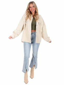 POL Drama Queen Studded Twill Jacket Tops