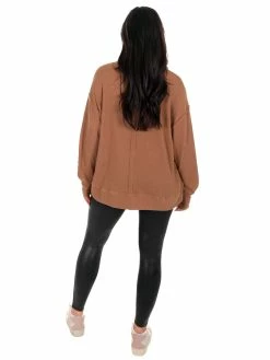 Jodifl Tops While I Can Waffle Knit Top