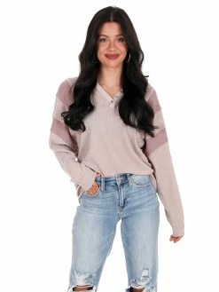 Jodifl New Love Waffle Knit Top