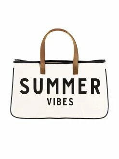 Accessories Summer Vibes Canvas Tote Bags