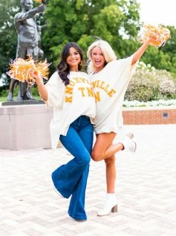 Brand new ๐ Josie's Boutique Oversized Ivory Chenille Knoxville TN Tee ๐ฅฐ 17 Josie's Boutique Oversized Ivory Chenille Knoxville TN Tee