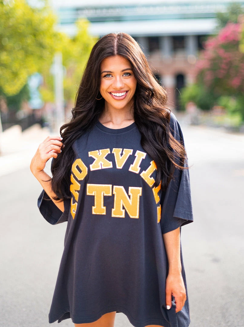 Flash Sale ๐ฅ Josie's Boutique Oversized Tee Collection Oversized Black Chenille Knoxville TN Tee ๐ 9 Josie's Boutique Oversized Tee Collection Oversized Black Chenille Knoxville TN Tee