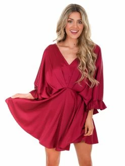 Glam Subject To Change Satin Dress