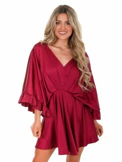 Glam Subject To Change Satin Dress