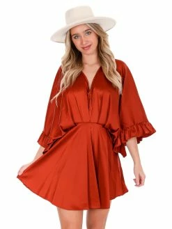 Glam Subject To Change Satin Dress