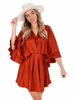 Glam Subject To Change Satin Dress