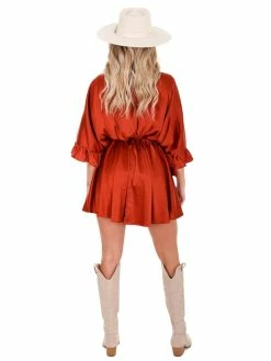 Glam Subject To Change Satin Dress