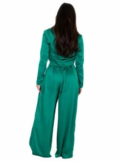 Glam Little Things Cropped Satin Blazer