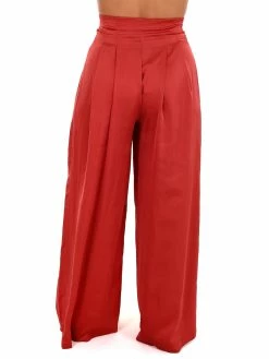 Glam Little Things Satin High Waist Pants Bottoms