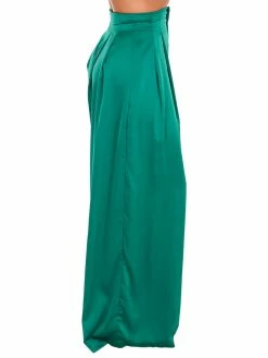 Glam Little Things Satin High Waist Pants Bottoms