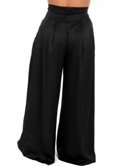 Glam Little Things Satin High Waist Pants Bottoms