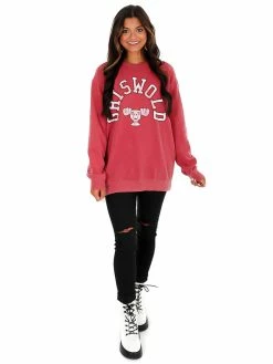 Livy Lu Sale Griswold Crimson Sweatshirt