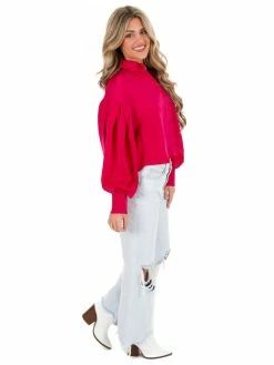 Glam Seventeen Again Satin Button Up Top Tops