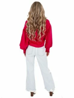 Glam Seventeen Again Satin Button Up Top Tops