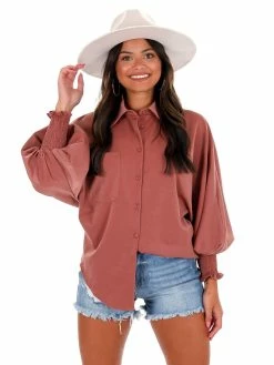 Glam Leaving Home Button Up Top