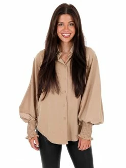 Glam Leaving Home Button Up Top