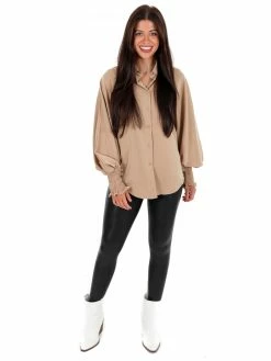 Glam Leaving Home Button Up Top