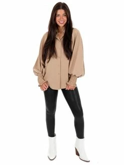 Glam Leaving Home Button Up Top