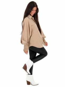 Glam Leaving Home Button Up Top