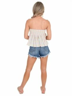 Idem Ditto Over The Rainbow Strapless Top Sale