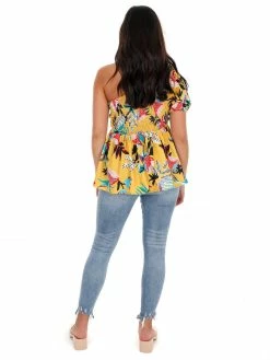Jodifl Easy To Love Floral One Shoulder Top Sale
