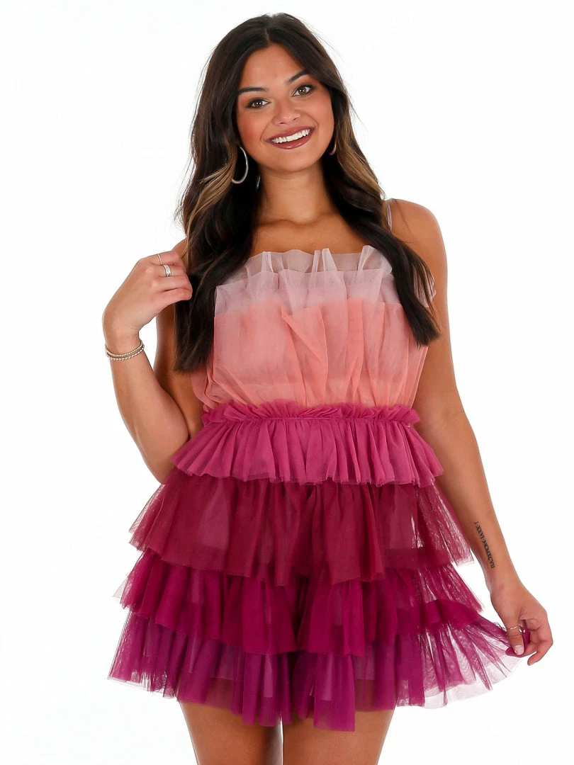 Best Sale 🤩 Storia Shimmy Block Tulle Mini 👗 Dress 👗 Dresses ✨ 1 Storia Shimmy Block Tulle Mini Dress Dresses