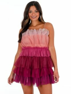 Best Sale 🤩 Storia Shimmy Block Tulle Mini 👗 Dress 👗 Dresses ✨ 7 Storia Shimmy Block Tulle Mini Dress Dresses