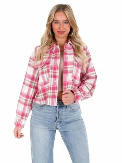 Hyfve Breakaway Plaid Jacket Tops