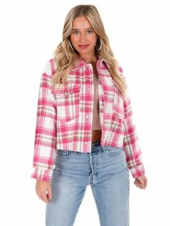 Hyfve Breakaway Plaid Jacket Tops