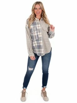 Coupon ๐งจ Hyfve Lovely Meeting Mixed Plaid Shacket ๐ 23 Hyfve Lovely Meeting Mixed Plaid Shacket