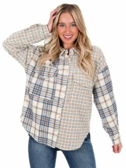 Coupon ๐งจ Hyfve Lovely Meeting Mixed Plaid Shacket ๐ 22 Hyfve Lovely Meeting Mixed Plaid Shacket