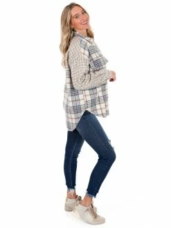 Coupon ๐งจ Hyfve Lovely Meeting Mixed Plaid Shacket ๐ 28 Hyfve Lovely Meeting Mixed Plaid Shacket
