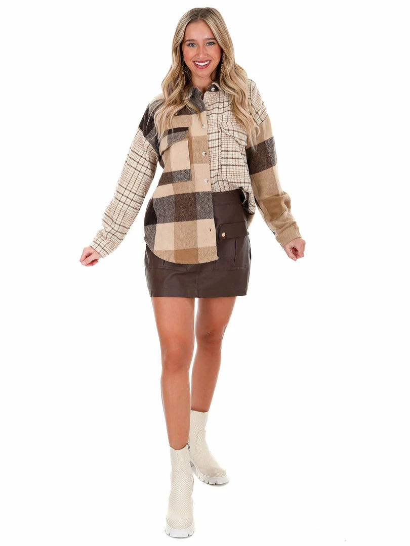 Coupon ๐งจ Hyfve Lovely Meeting Mixed Plaid Shacket ๐ 2 Hyfve Lovely Meeting Mixed Plaid Shacket