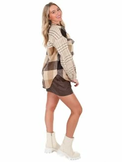 Coupon ๐งจ Hyfve Lovely Meeting Mixed Plaid Shacket ๐ 20 Hyfve Lovely Meeting Mixed Plaid Shacket