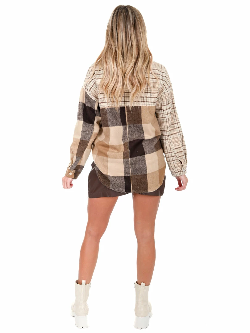 Coupon ๐งจ Hyfve Lovely Meeting Mixed Plaid Shacket ๐ 7 Hyfve Lovely Meeting Mixed Plaid Shacket
