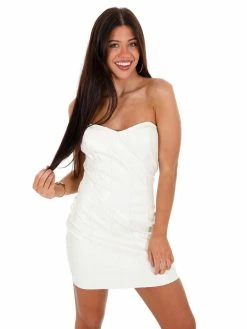 Deals ๐คฉ Blue Blush Good To Know You Ivory Leather Mini ๐ Dress ๐ Dresses ๐ 11 Blue Blush Good To Know You Ivory Leather Mini Dress Dresses