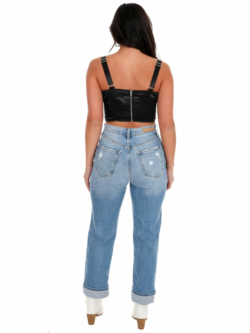 Best deal 🎁 Blue Blush Lights Out Satin Crop Top 😍 8 Blue Blush Lights Out Satin Crop Top