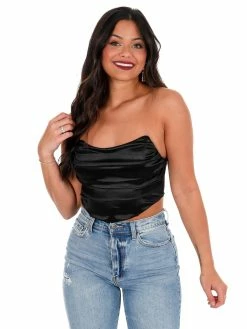 Buy 🤩 Blue Blush Falling Back Shirring Tube Top 🌟 28 Blue Blush Falling Back Shirring Tube Top