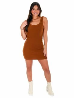 Signatures More Than Me Ribbed Tank Dress Dresses