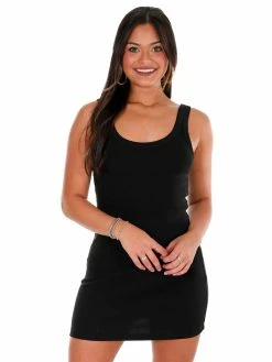 Signatures More Than Me Ribbed Tank Dress Dresses