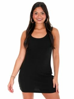 Signatures More Than Me Ribbed Tank Dress Dresses