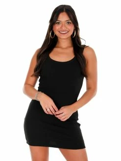 Signatures More Than Me Ribbed Tank Dress Dresses