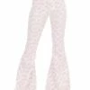 Peach Love California Daisy Power Lilac Flare Pants