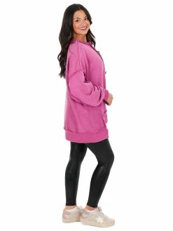 Best Pirce ๐ Peach Love California Tops Wilder Days Henley Sweatshirt โค๏ธ 12 Peach Love California Tops Wilder Days Henley Sweatshirt