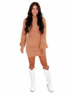 Blue Blush Sale Lovesick Fuzzy Sweater Dress