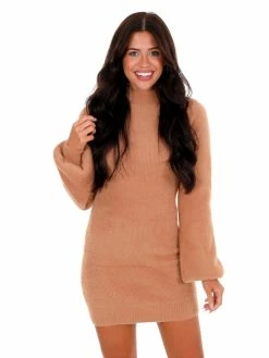 Blue Blush Sale Lovesick Fuzzy Sweater Dress
