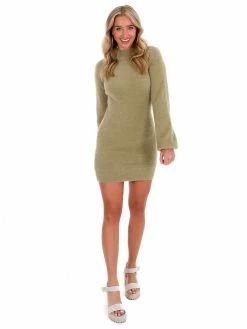 Blue Blush Sale Lovesick Fuzzy Sweater Dress