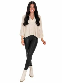 Blue Blush Spring Forward Cropped Sweater Tops