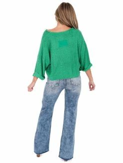 Blue Blush Spring Forward Cropped Sweater Tops