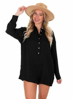 Illa Illa Playsuits Southern Girl Button Down Romper